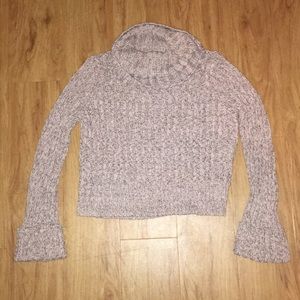Free People semi-cropped turtleneck sweater